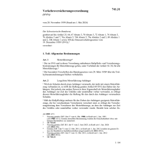 Verkehrsversicherungsverordnung, VVV