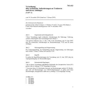 V Anforderungen landw. Traktoren, TAFV 2