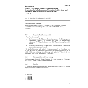 V TAFV 3 technische Anforderungen Motor.