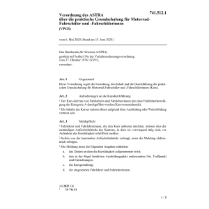 V ASTRA Grundschulung Motorrad