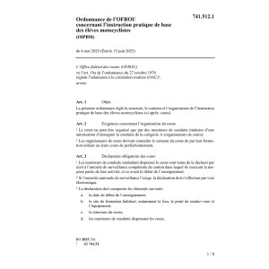 O OFROU instruction motocyclistes
