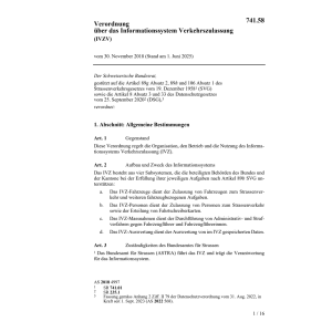 V Information. Verkehrszulassung (IVZV)