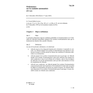 O sur la conduite automatisée (OCAut)