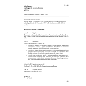 O sulla guida automatizzata (OGA)