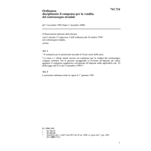 O disciplinante compenso, contrassegno