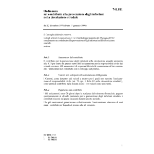 O contr. prevenzione infortuni, stradale