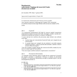 R mezzi del Fondo di sicurezza stradale