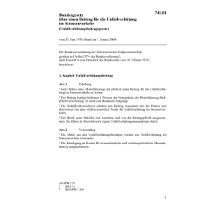 BG Beitrag, Unfallverhütung Strassenver.