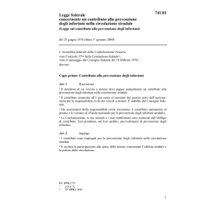 LF contributo, infortuni circ. stradale