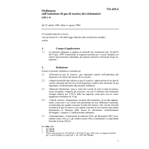 O emissione di gas ciclomotori (OEA 4)