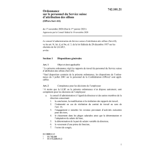 O pers. Service suisse (OPers-ServAS)