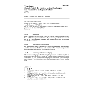 V Finanzhilfen Regionalverkehr, KAV