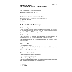 Geschäftsr Schiedskomm. Eisenbahnverkehr