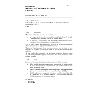 O service attribution sillons (OServAS)