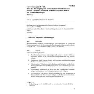 V Beteiligung Eisenbahnanlagen VWEV