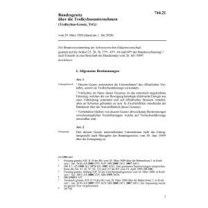 BG Trolleybusunternehmungen TrG