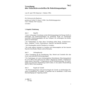 V Sicherheitvorschr. Rohrleitungsanlagen