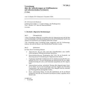 V Anforderungen an Schiffsmotoren, VASm