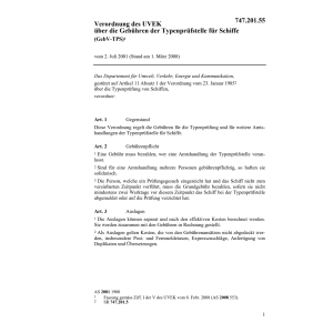 V Gebühren Komm. Schiffstypenprüfungen