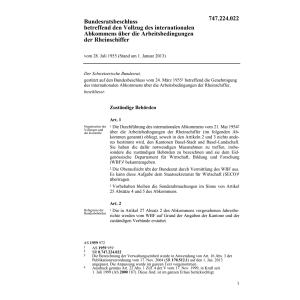 BRB Arbeitsbedingungen Rheinschiffer