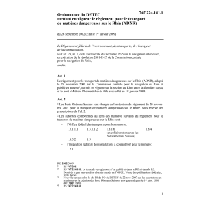 O mett.vigueur R transport matières ADNR