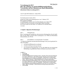 V Inkraftsetzung Schiffahrtspolizeiv.