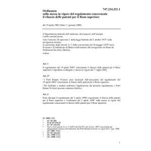 O messa in vigore R rilascio patenti