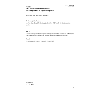 A exceptions régale des postes