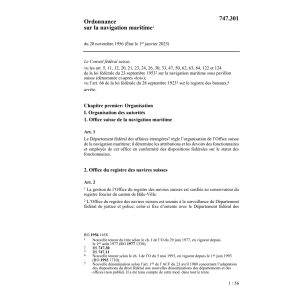 O sur la navigation maritime