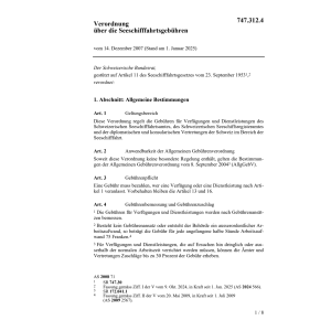 V Seeschiffahrtsgebühren