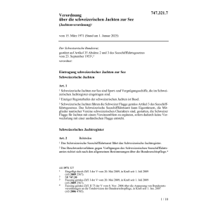 V schweizerische Jachten zur See