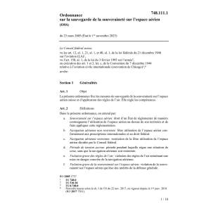 O souveraineté espace aérien, OSEA