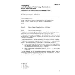 O atterrissages campagne, OSAC