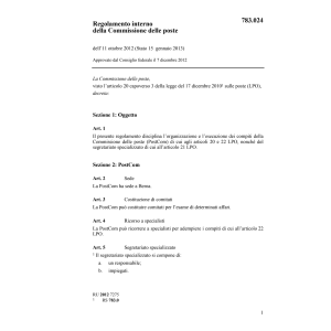 R Commissione poste