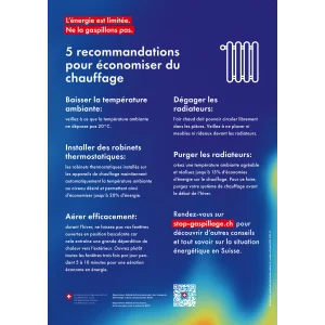 Affiche A3 Chauffage