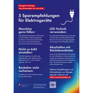 Plakat A4 Elektrogeräte