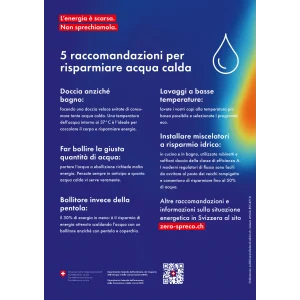 Manifesto A4 Acqua calda