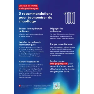 Affiche A4 Chauffage