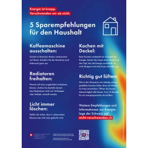 Plakat A4 Haushalt