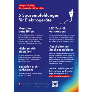 Plakat A5 Elektrogeräte