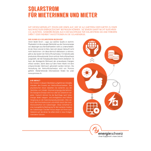 Merkblatt Solarstrom für MieterInnen