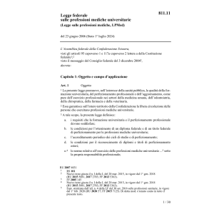 Legge federale professioni mediche LPMed