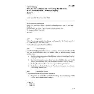 V Finanzhilfe med. Grundversorgung EmGvV