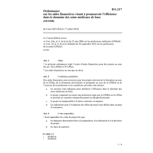 O aide financière soins médicaux OESMB
