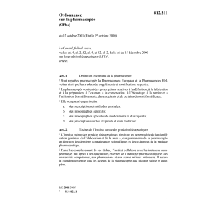 O édition de la pharmacopée, OPha