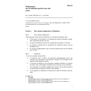 O sur atteintes portées aux sols, Osol