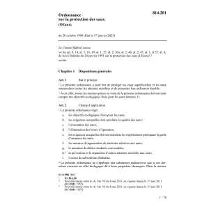 O protection des eaux, OEaux