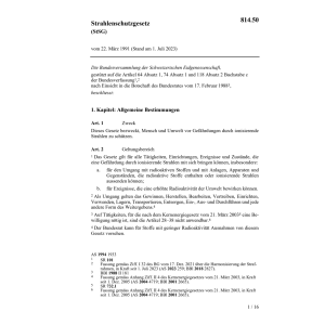 Strahlenschutzgesetz, StSG