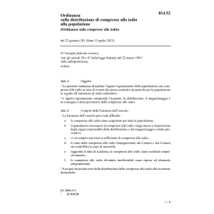 O distribuzione compresse iodio 1/7/1992