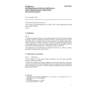 O DFI radioprotezione istituti nucleari